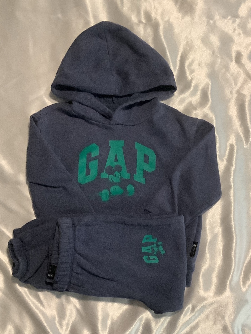 GAP Navy Hoodie & Jogger Set with Green Logo